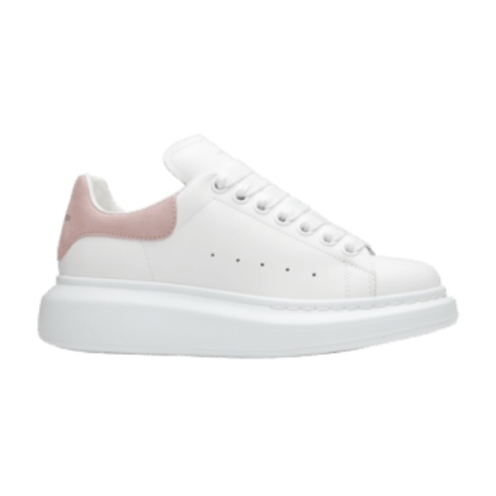 Alexander McQueen White and Pink Sneakers